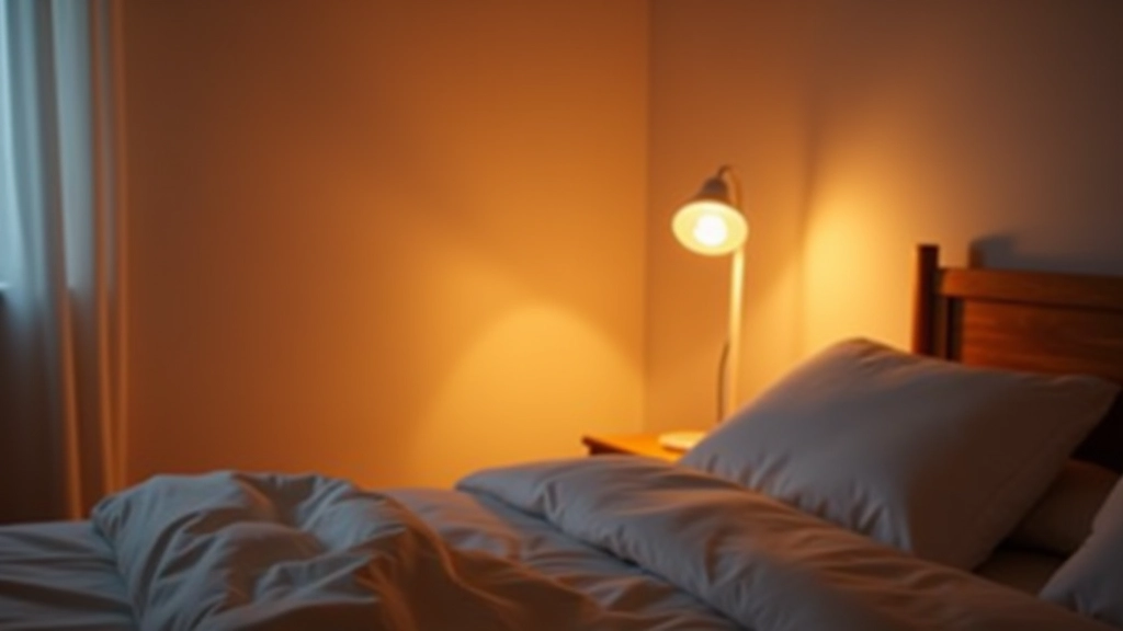 Diferentes tipos de iluminação de quarto: luminária de cabeceira, luz ambiente indireta e painel LED regulável